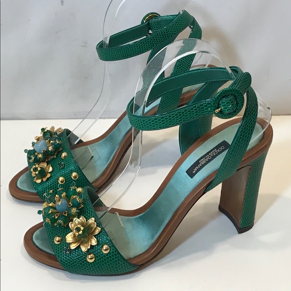 Dolce & Gabbana Shoes - Dolce & Gabbana Crystal Flower Sandals